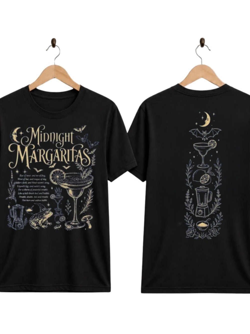 Midnight Margaritas Graphic Tee - Black